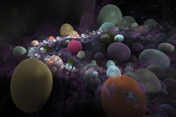 Background from multi-colored full-spheres — Stock Photo, Image