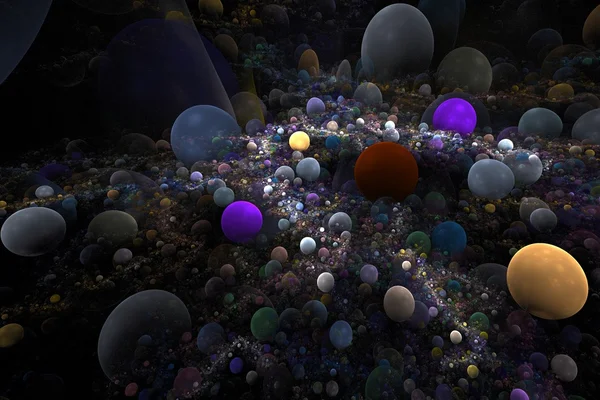 Fondo de múltiples esferas llenas de colores — Foto de Stock