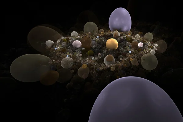 Background from multi-colored full-spheres — Stock Photo, Image