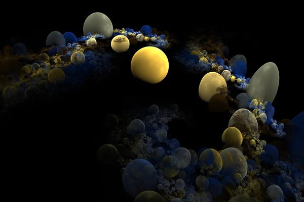 Antecedentes de esferas plenas multicoloridas — Fotografia de Stock
