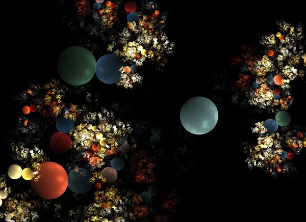 Achtergrond van multi-gekleurde volledig-bollen — Stockfoto