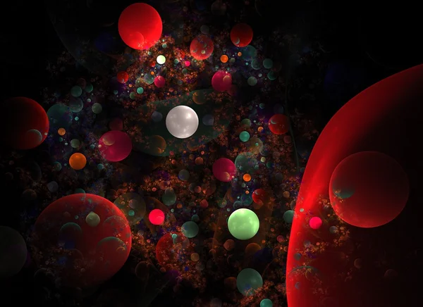 Fondo de múltiples esferas llenas de colores —  Fotos de Stock