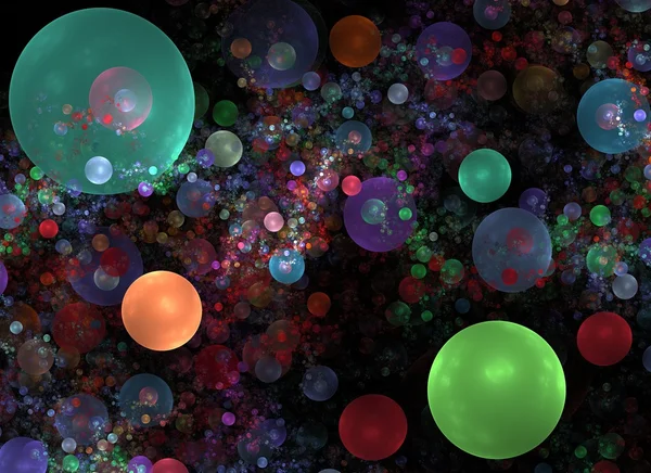 Fondo de múltiples esferas llenas de colores —  Fotos de Stock
