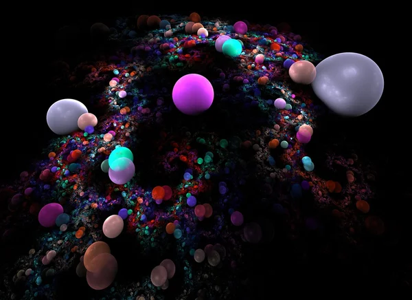 Antecedentes de esferas plenas multicoloridas — Fotografia de Stock