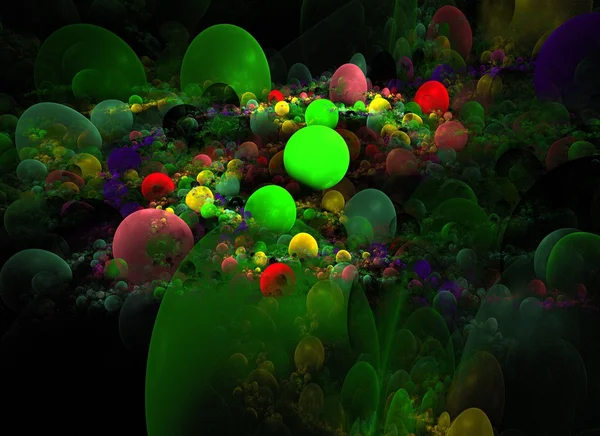 Sfondo da sfere piene multicolori — Foto Stock