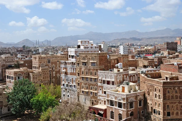 Antiguo Sanaa, capital de Yemen — Foto de Stock