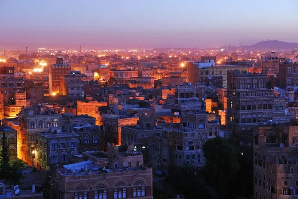 Sanaa. Vue du matin sur la vieille ville — Photo