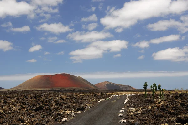 赤い火山 — ストック写真
