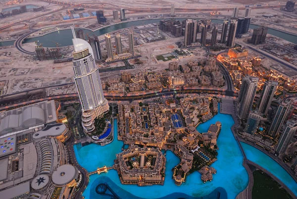 Dubai in vogelvlucht — Stockfoto