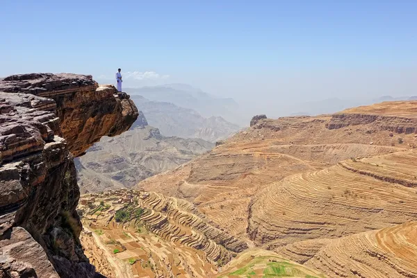 Montagna Yemen paesaggio — Foto Stock