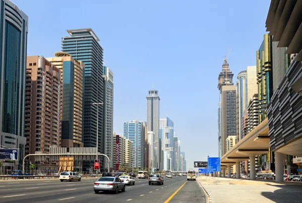 Sheikh Zayed Road, Dubai — Stock Photo, Image