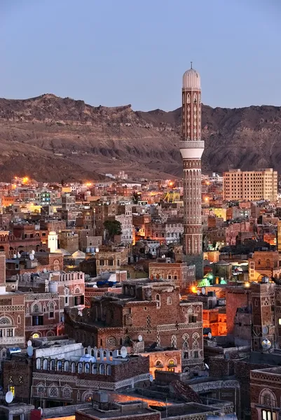 Sanaa. Morgenblick auf die Altstadt — Stockfoto