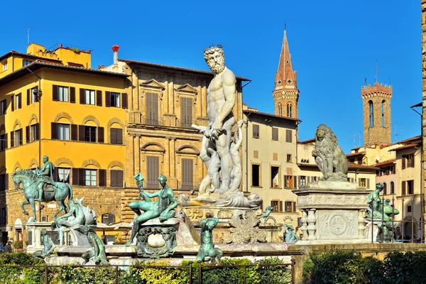 The fountain of Neptune, Florence — Stock Photo, Image