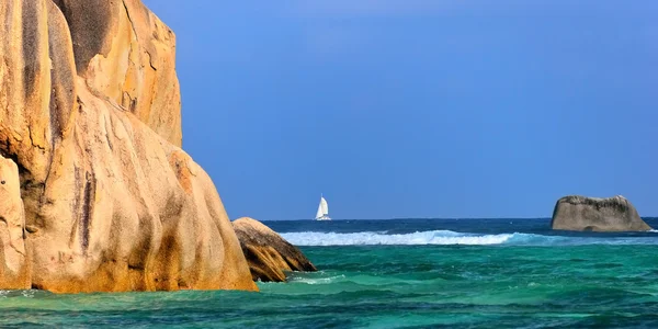 Ilha das Seychelles, La Digue — Fotografia de Stock