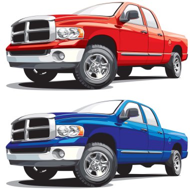 Modern pickup clipart