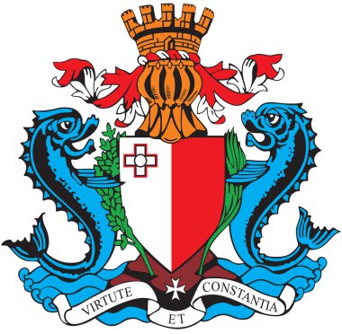 Coat of arms of Malta clipart