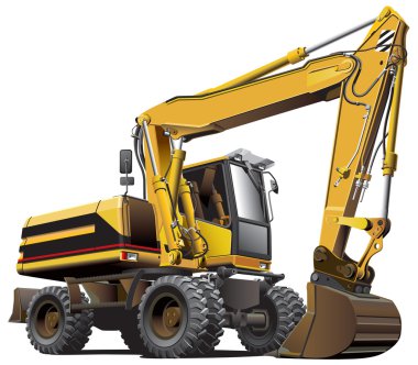 Light-brown excavator clipart