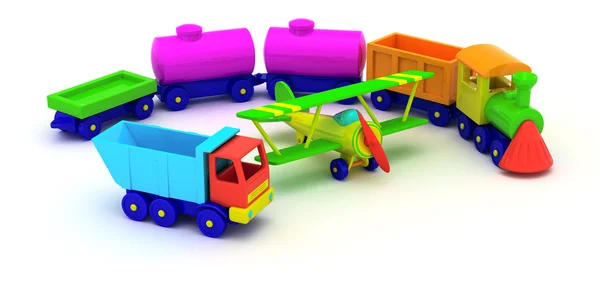 Transporte de juguetes — Foto de Stock