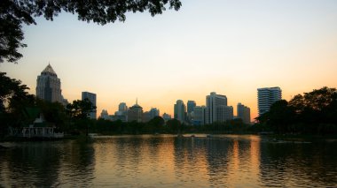 Bangkok gece manzarası