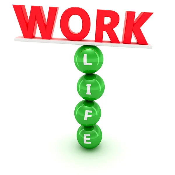 Trabalho e equilíbrio de vida — Fotografia de Stock