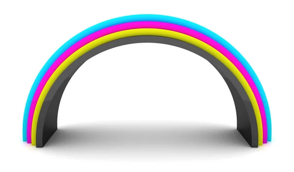 Arco-íris CMYK — Fotografia de Stock