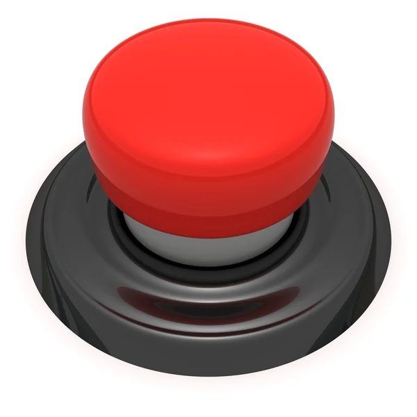 Duży czerwony przycisk — Zdjęcie stockowe