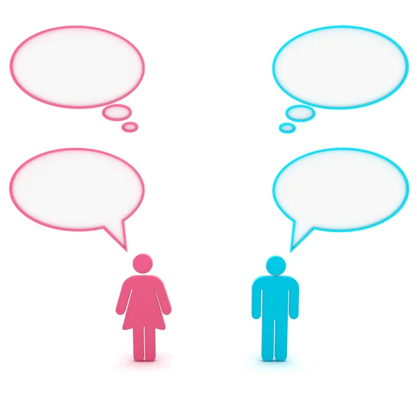 Gender communication — Stock Photo, Image