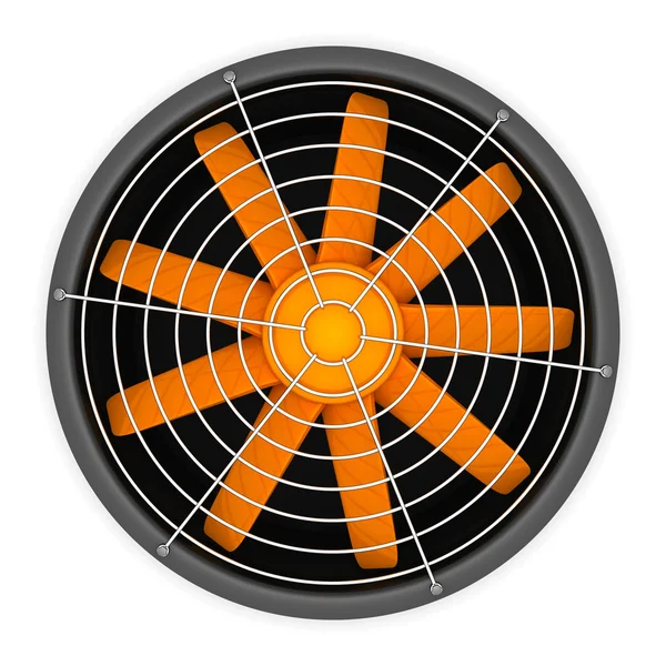 Stock image Fan with orange blades