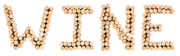 WINE by corks — Stock Photo, Image