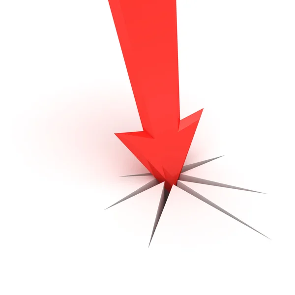 Destructive arrow — Stock Photo, Image