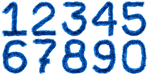 Синие цифры — стоковое фото