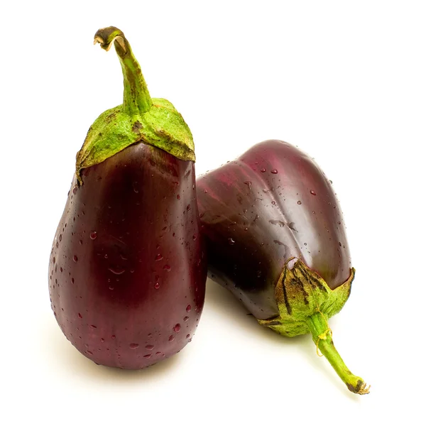 stock image Two eggplants