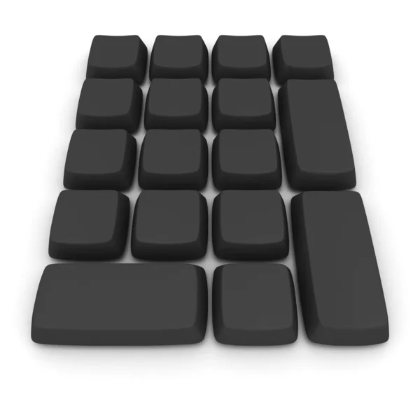黑色键盘 — 图库照片