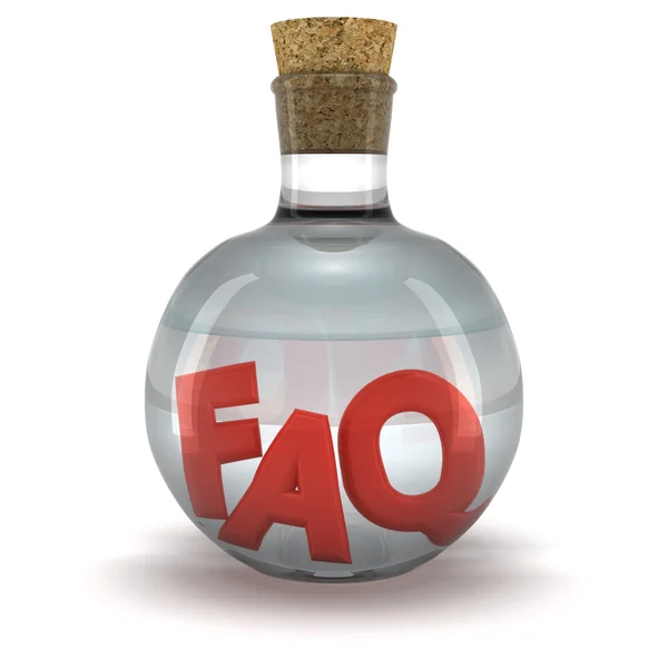 FAQ elixir — Stock Photo, Image