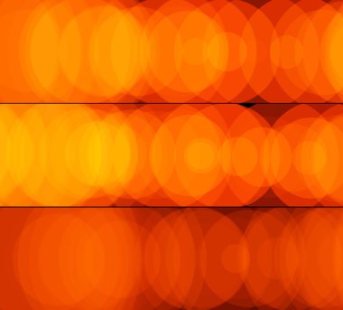 Orange light banners clipart