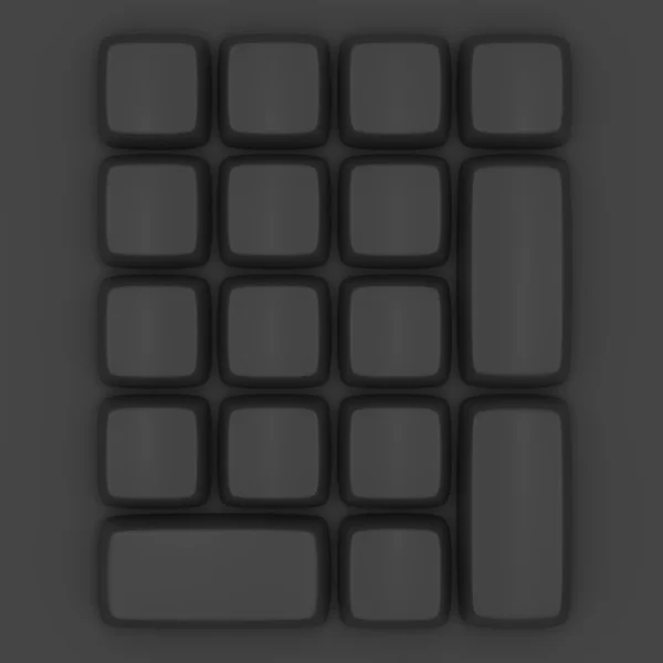 Czarna klawiatura — Zdjęcie stockowe