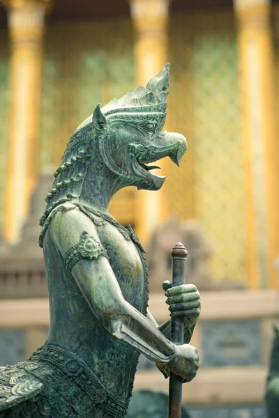 Sculpture of mythological warrior — Stock Photo, Image
