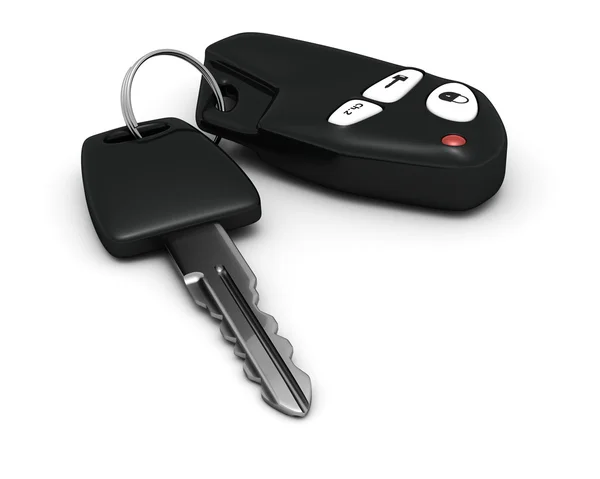 Bil nyckel och remote — Stockfoto