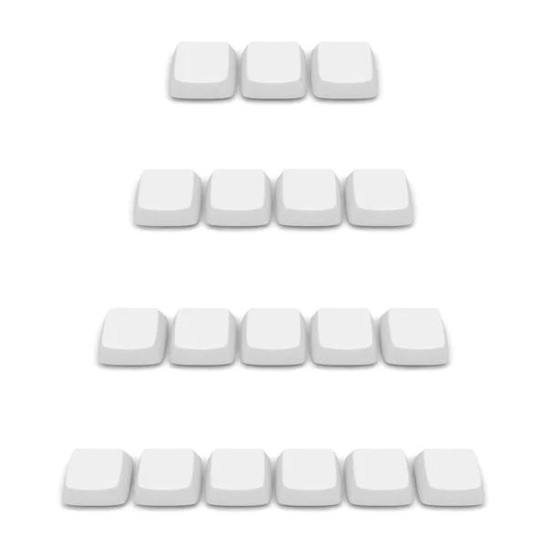 Rzędy klawiszy — Zdjęcie stockowe
