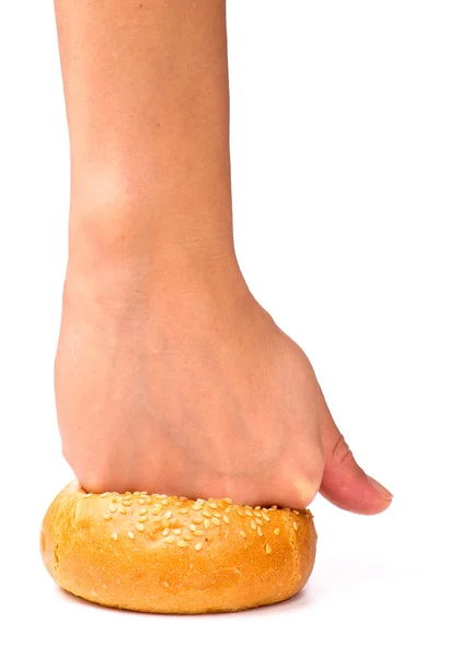 Geperst broodje — Stockfoto