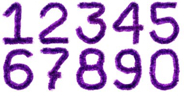 Violet digits clipart