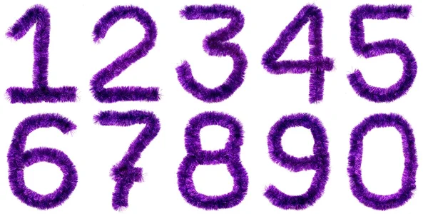 Dígitos violetas —  Fotos de Stock