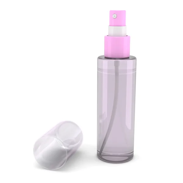 Botella de spray rosa — Foto de Stock