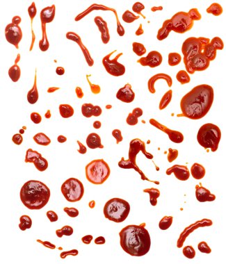 Drops of ketchup