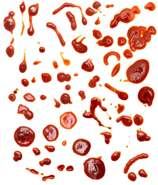 Капли кетчупа — стоковое фото