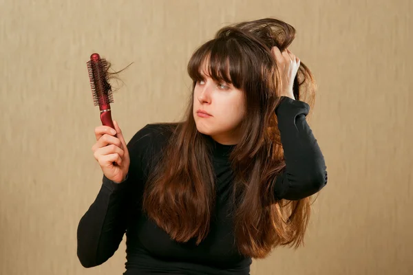 Грязные волосы — стоковое фото