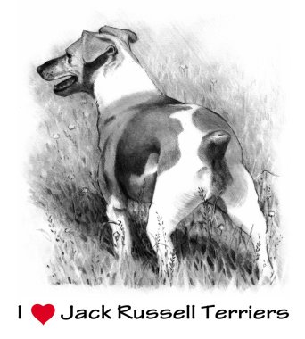 I Love Jack Russel Terriers clipart