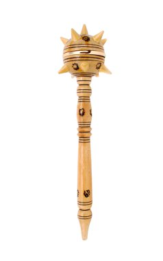 Wood mace as symbol of power clipart