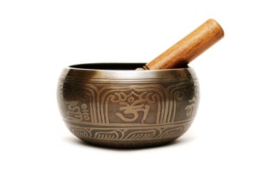 Tibetian singing bowl clipart