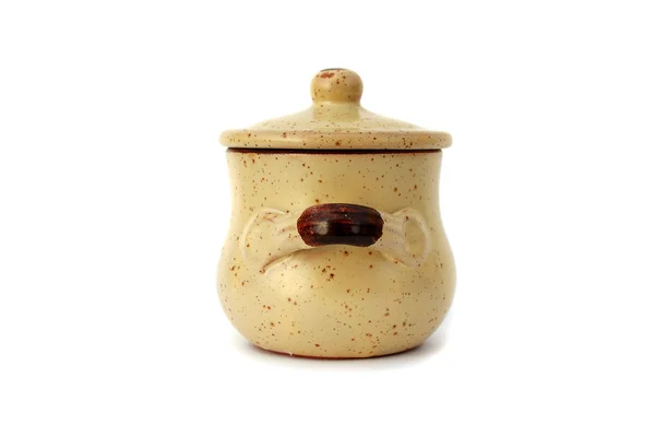 Domestic pot isolated on white — Stock Photo, Image